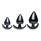 Master Series PRO - Triple Spades 3-Piece Anal Plug Set. Zestaw treningowy żelowych korków analnych. Pakiet rozciągający anus.