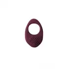 Lola - Pure Passion Wine Red. Elastyczny silikonowy pierścień na penisa ze stymulującymi wypustkami. 