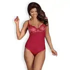 Obsessive-Rosalyne bordowe body S/M