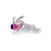 Bseries - Pierścień z mocno wibrującym języczkiem -Tongue Vibro Cockring Clear 