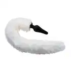 Tailz - White Fox Tail and Ears Set. Niesamowicie seksowny komplet lisicy wraz z korkiem analnym ogonem. 100% Silikon.