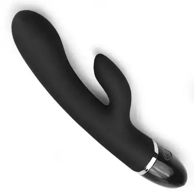 LoveToy - O'sensual Clit Duo Climax. Ultra gładki, wodoodporny, ładowany na USB wibrator z króliczkiem. 