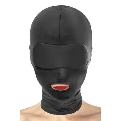 Fetish Tentation - Open Mouth Hood. Maska kaptur na twarz z otworem na usta. Oddychający materiał, miękki w dotyku. 