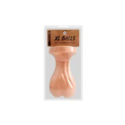 Hung'r - XL Balls - Ultra ciężki pierścień na penisa cielisty. Mega Sale!