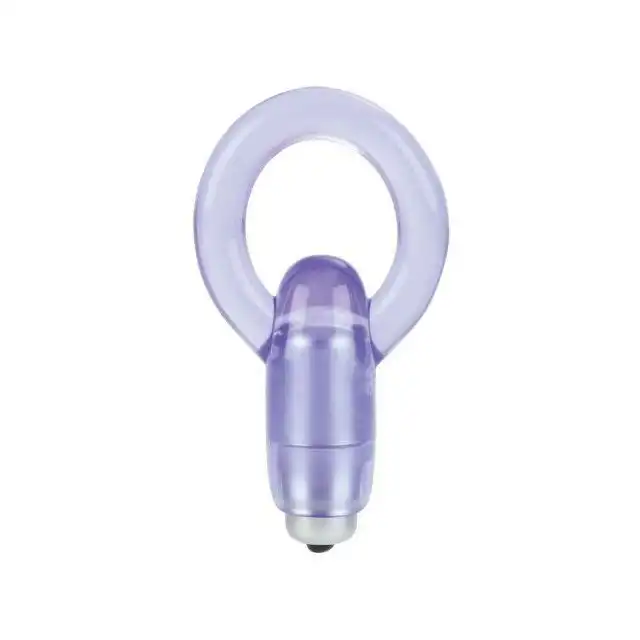 Calexotics - First Time Love Ring Purple. Pierścień erekcyjny z mocnym i efektownym wibratorem.