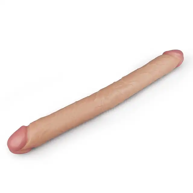 LoveToy - Slim Ultra Double Dildo. 45 cm podwójne dildo, wspólna lub podwójna penetracja! Wysokiej jakości silikon. 