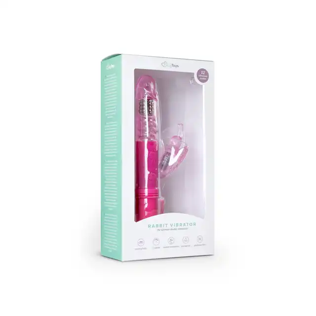 Easy Toys - Butterfly Vibrator. Różowy wibrator króliczek z ruchem posuwistym
