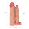 LoveToy - Double Penis Sleeve. Podwójna nakładka na penisa, wydłużenie, pogrubienie, podwójna penetracja. 