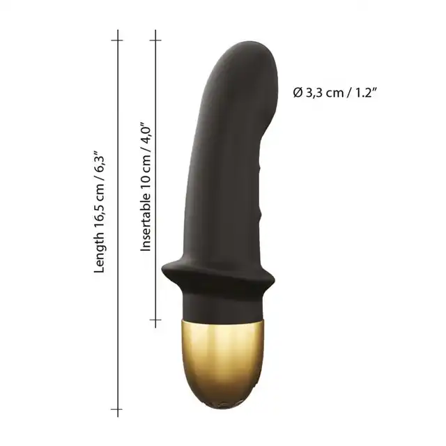 Dorcel - Mini Lover 2.0 czarny. Elegancki wibrator z 10 trybami wibracji