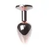 Jewellery - Red Gold Plug Rose. Plug analny w kolorze różowego złota z różowym diamencikiem. 