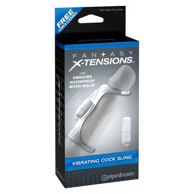 Fantasy X-Tensions. FX cock Sling Light. Niezwykły motor wibrujący  do założenia na penisa. Zamień penisa w wibrator!