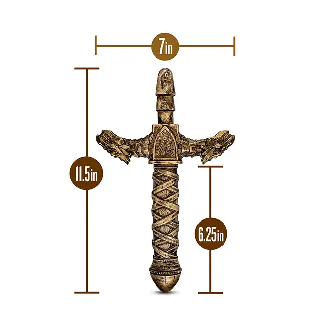The Realm - Drago Lock On Dragon Sword. Średniowieczna rękojeść na dildo. Hit!