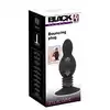 Black Velvets - Bouncing Plug. Wyjątkowy wibrujący plug analny, który wykonuje skoczne ruchy w trakcie użytkowania. Ultra gładki silikon, przyjemny w dotyku. 