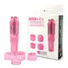 Lovers Premium - Pocket Rocket Massager Pink. Mini masażer z wymiennymi końcówkami. 