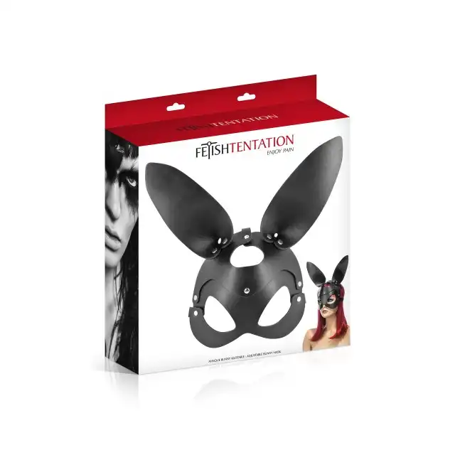 Fetish Tentation - Adjustable Bunny Mask. Królicze uszy, maska na oczy. Bestseller!