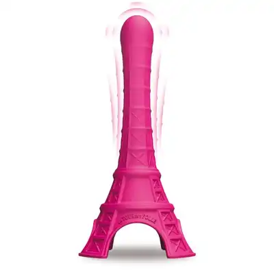 La Tour Est Folle - Vibrante Pink. Wibrujące dildo w kształcie wieży Eiffla. Słodki upominek!