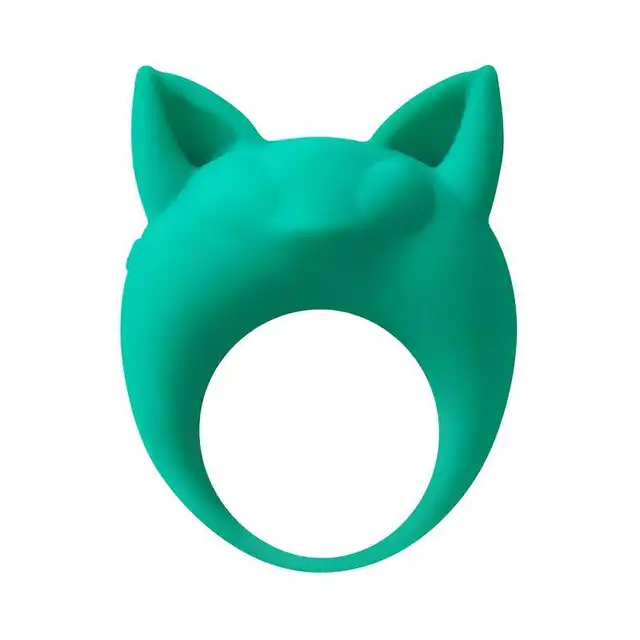 Lola - Mimi Animals Collection Lemur Remi Green. Słodki wibrujący, elastyczny ring na penisa! Wysoka jakość, uroczy design. 