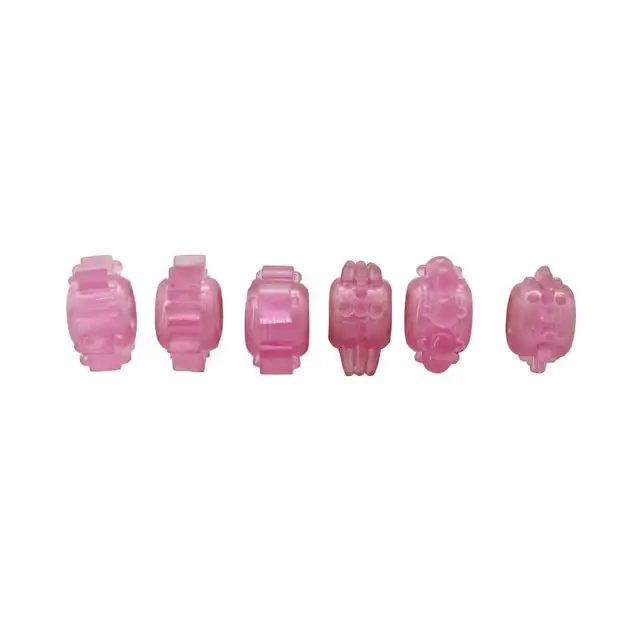 Timeless - Super Stretchy Rings 6pack. Zestaw stymulujących ringów erekcyjnych. Elastyczne, uniwersalny rozmiar, różne wypustki stymulujące. 