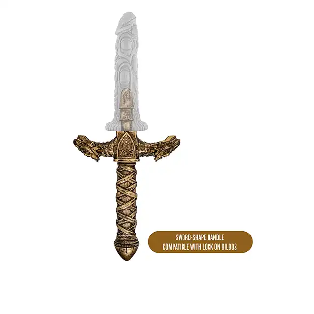 The Realm - Drago Lock On Dragon Sword. Średniowieczna rękojeść na dildo. Hit!