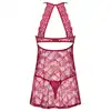 Obsessive - Ivetta komplet babydoll i stringi czerwona S/M