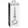 Icicles - No. 67. Szklane koraliki analne 20,5 cm. Najwyższej jakości szkło, możliwość zabawy temperaturą dla lepszej stymulacji!
