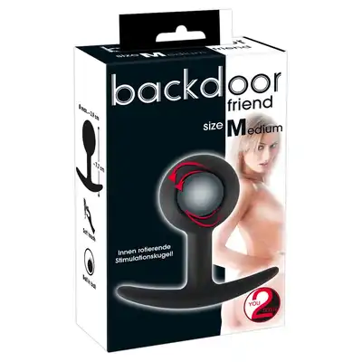You2Toys - Backdoor Friend. Korek analny z metalowym obciążnikiem w środku. Naturalne wibracje. 7 cm x 3,9 cm. 
