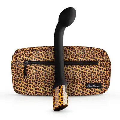 Panthra - Nila G-spot Vibrator. Wibrator do stymulacji punktu G. Designerska torebka w panterkę w zestawie!