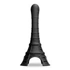 La Tour Est Folle - Noire. Super dildo w kształcie wieży Eiffla! Francuski prezent na walentynki! 