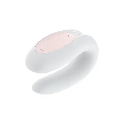 Satisfyer - Partner Vibrator White. Ultra nowoczesny biały wibrator dla par. Sterowany aplikacją. Nowość!