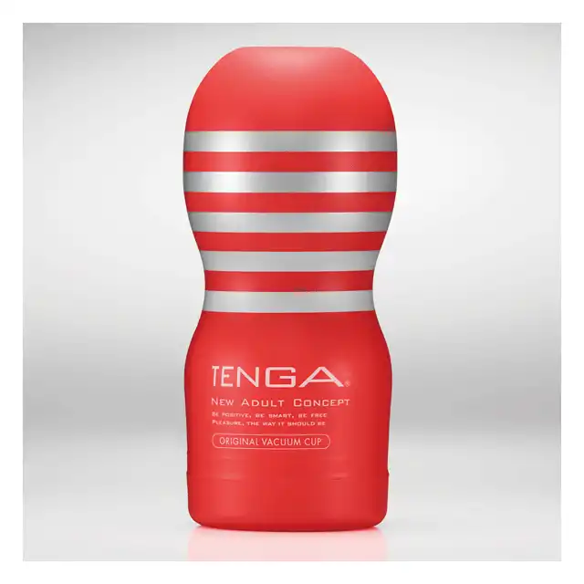 Tenga - Original Vacuum Cup Medium. Nowoczesny masturbator renomowanej marki. Realistyczny otwór. 