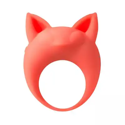 Lola - Mimi Animals Collection Lemur Remi Orange. Słodki wibrujący, elastyczny ring na penisa! Wysoka jakość, uroczy design. 
