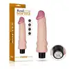 LoveToy - Real Softee 7.8" - realistyczny wibrator z cyberskóry. Aż 10 trybów mocnych wibracji!