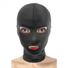 Fetish Tentation - Open Eyes and Mouth Hood. Maska na twarz z odkrytymi oczami i ustami. Oddychający materiał, miękki w dotyku. 