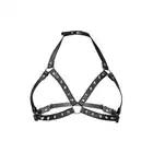 Fetish Tentation - Chest Harness. Uprząż na biust. Otwarty biustonosz ze sztucznej skóry. 