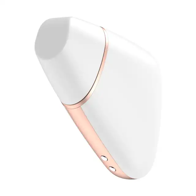Satisfyer - Love Triangle White. Sensualny stymulator z silnymi wibracjami, sterowany aplikacją.