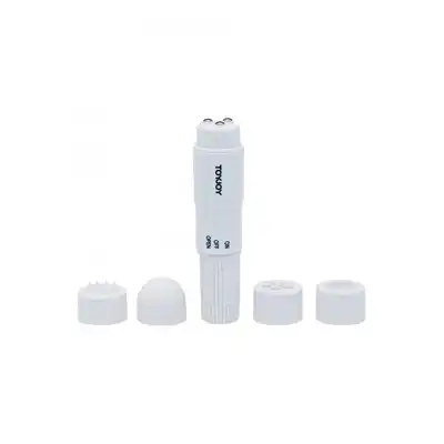ToyJoy - Pocket Rocket White. Biały mini wibrator z 4 wymiennymi końcówkami stymulującymi! Mega sale!