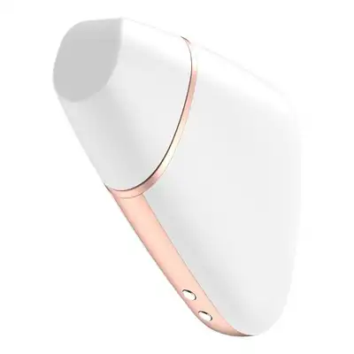 Satisfyer - Love Triangle White. Sensualny stymulator z silnymi wibracjami, sterowany aplikacją.