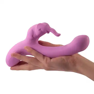 LoveBuddies - Elephant. Super wyprofilowany wibrator słonik do podwójnej stymulacji. Wodoodporny, silny, cichy. 