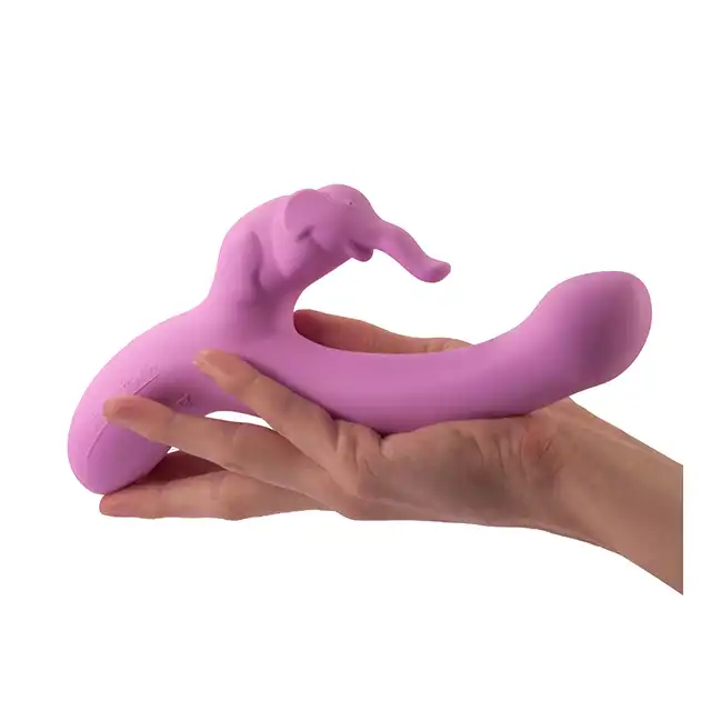 LoveBuddies - Elephant. Super wyprofilowany wibrator słonik do podwójnej stymulacji. Wodoodporny, silny, cichy. 