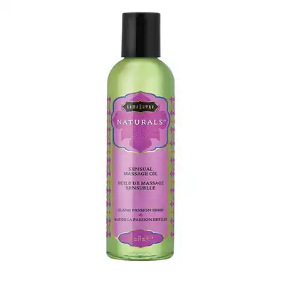 Kama Sutra - Naturals Massage Oil Island Passion Berry 59 ml. Wyjątkowy olejek do masażu. Mega Sale!