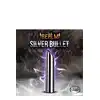 The Realm -  Silver Rechargeable Bullet. Mini wibrator 10 cm x 2 cm. Dyskretny i silny. 
