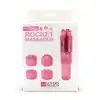 Lovers Premium - Pocket Rocket Massager Pink. Mini masażer z wymiennymi końcówkami. 