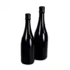 All Black - Champagne Bottle Medium. 34,5 x 9 cm. Silikonowe dildo w kształcie butelki. 