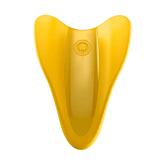 Satisfyer - High Fly Finger Vibrator Yellow. Nowość od Satisfyer'a! Idealnie wyprofilowany mini wibrator, wpasuje się idealnie pod majtki i nie tylko!