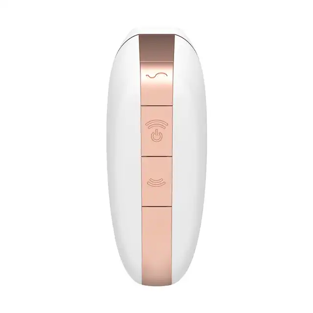 Satisfyer - Love Triangle White. Sensualny stymulator z silnymi wibracjami, sterowany aplikacją.