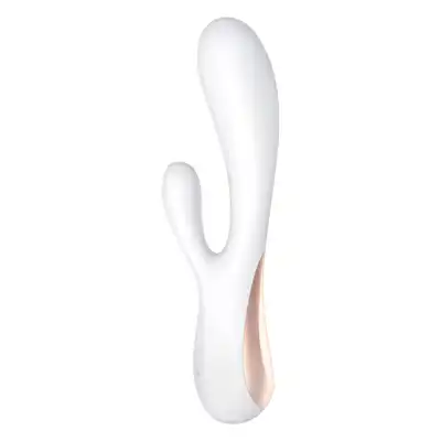Satisfyer - Mono Flex Vibrator White. Nowoczesny wibrator króliczek sterowany aplikacją. 2 silniki. Punkt-G. USB