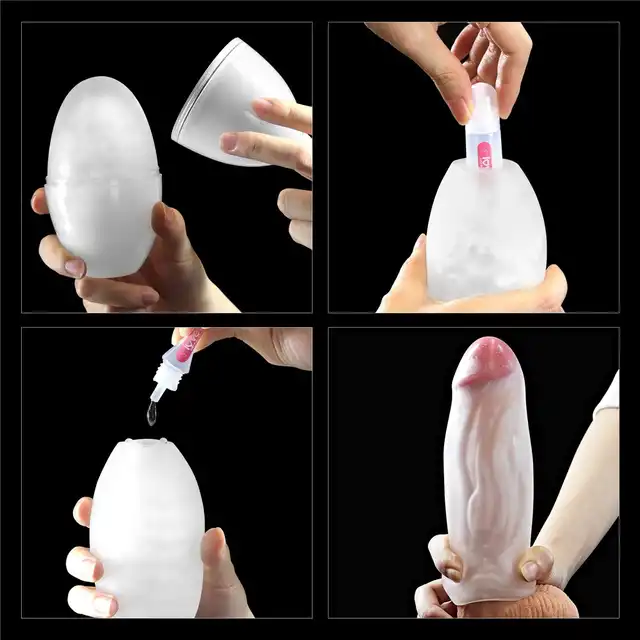 LoveToy - Giant Egg Blue. Masturbator męski, super elastyczny i dyskretny. Wydłuż stosunek ćwicząc na tym masturbatorze!