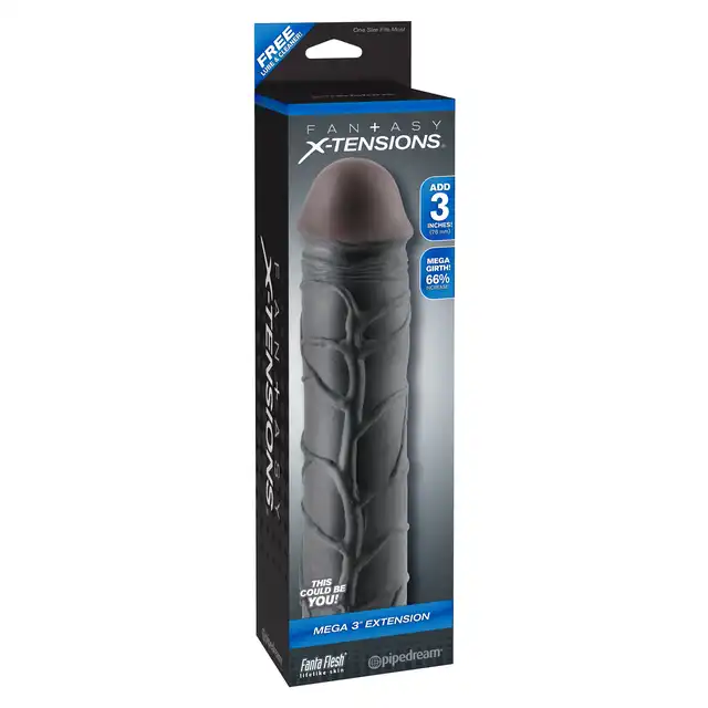 Fantasy X-Tensions - Mega 3" Extension - Przedłużka wydłużająca o 7.5 cm. Zwiększa obwód o 66%!