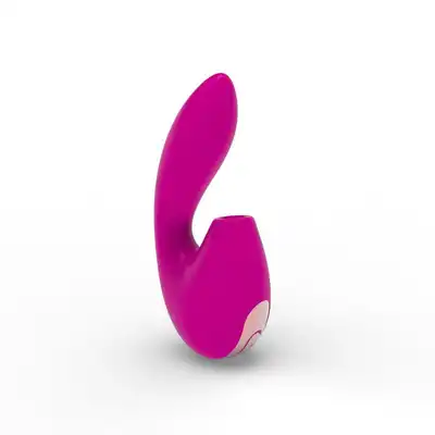 Femme Toys - Magnificent. Wyjątkowy różowy wibrator ze stymulacją ssącą łechtaczki. 