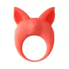 Lola - Mimi Animals Collection Kitten Kyle Orange. Słodki wibrujący, elastyczny ring na penisa! Wysoka jakość, uroczy design. 
